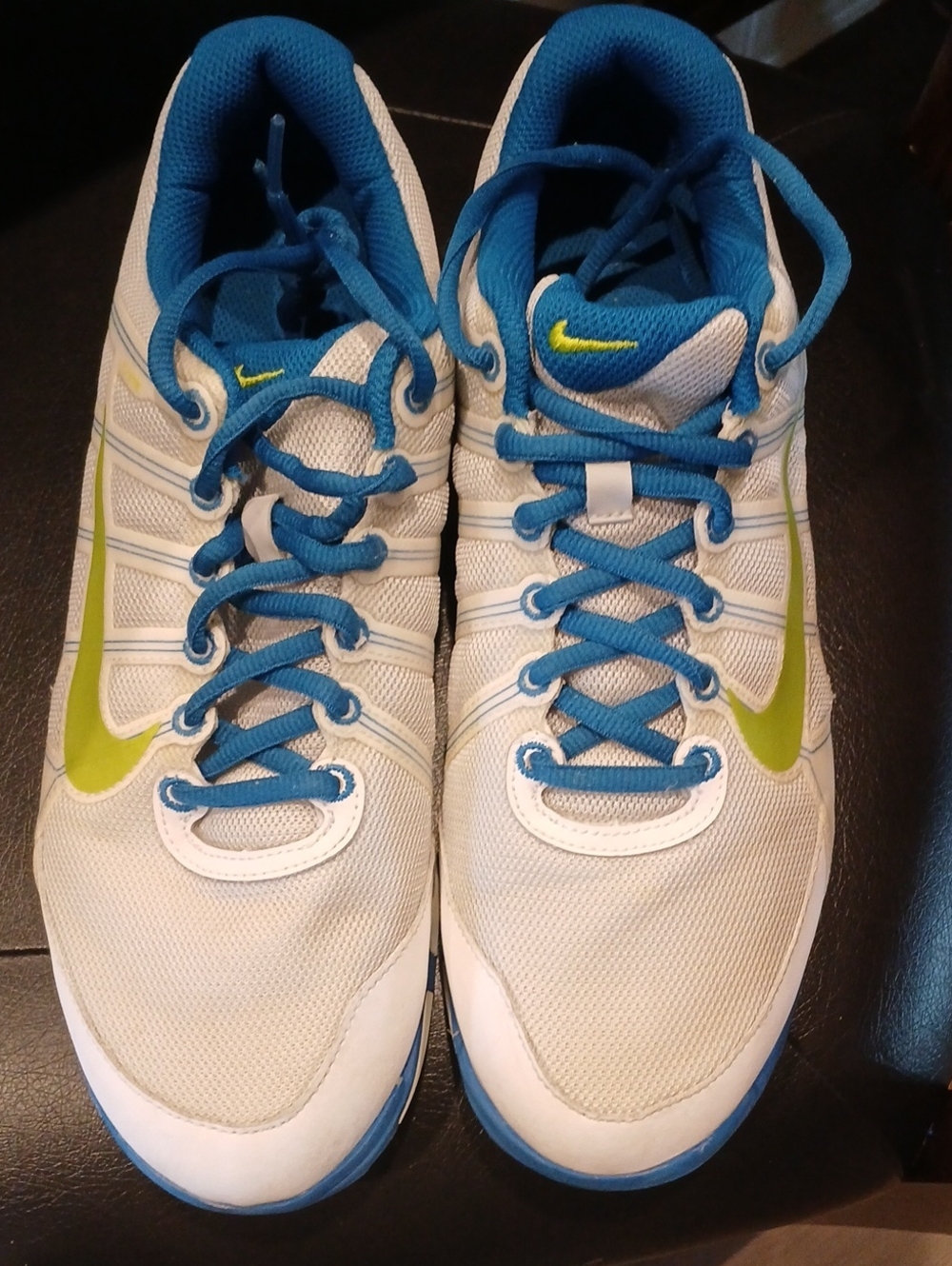 Nike Air Range WP Golf Shoes - Golf Sneakers in White, Blue and Lime